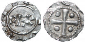 The Netherlands. Deventer. Heinrich II 1002-1014. AR Denar (15mm, 0.98g). Deventer mint. REX / Cross with pellets in each angle. Ilisch 1.5. Very Fine...