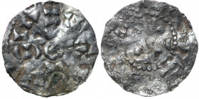 The Netherlands. North or West Netherland. Ca 1000. AR Denar (19mm, 0.60g). Unknown mint in Western or Northern Netherlands. OIOIII, pseudo legend / C...