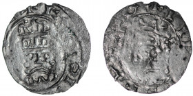 The Netherlands. Groningen. Imitation (?) of Wilhelm and Heinrich III/IV 1054-1076. AR Denar (17mm, 0.52g). Crowned bust facing / Head right, scepter ...