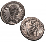 187-211 dC. Julia Domna. Roma. Denario. Ag. 3,80 g. PUDITIA LAODICEA. EBC-. Est.80.