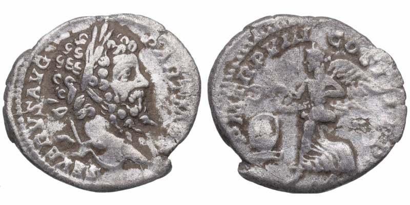 200 d.C.. Septimio Severo. Roma. Denario. RIC-150. 2,56 g. / P. M. TR. P. VIII. ...