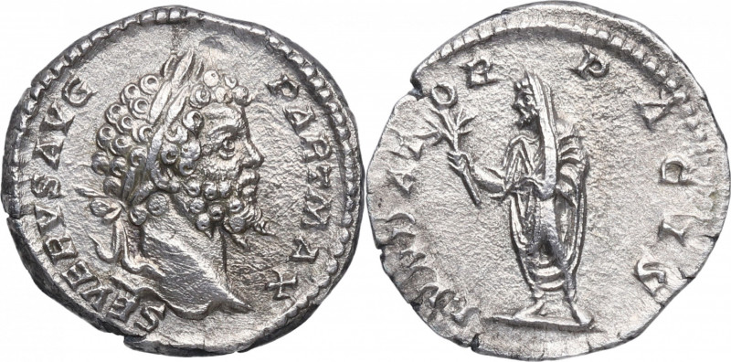 200-201 d.C. Septimio Severo. Roma. Denario. RIC IV.I 160. Ag. 2,73 g. SEVERVS A...