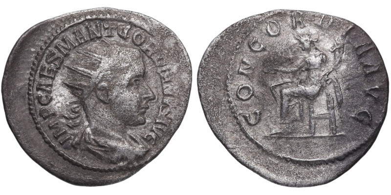238-244 d.C. Gordiano III. Roma. Denario. RIC 65; RSC 62.. 2,73 g. IMP GORDIANVS...