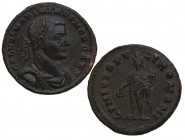 308 - 313 d.C. Maximino II Daza. Atribuida a Londres. Follis. Ae. 9,82 g. MBC. Est.40.