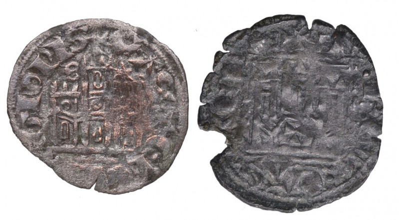 1312-1350. Alfonso XI (1312-1350). Burgos y Toledo. Lote de dos monedas: Cornado...