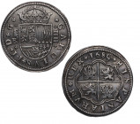 1685. Carlos II (1665-1700). Segovia (Ingenio). 4 reales. Ag. Bellísima. RARA y más así. EBC+ / EBC. Est.1100.