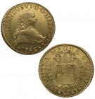 1753. Fernando VI (1746-1759). Santiago. 8 escudos. J. A&C 827. Au. 27,08 g. Bella. Brillo original. EBC+ / EBC. Est.3500.