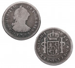 1784. Carlos III (1759-1788). Lima. 1 Real. MI. A & C 370. Au. 3,05 g. BC+. Est.30.