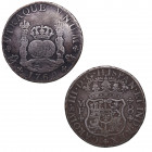 1769. Carlos III (1759-1788). México. 8 reales columnario. MF. A & C 1095. Ag. 26,50 g. Escasa. MBC / MBC+. Est.250.