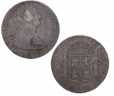 1800. Carlos IV (1788-1808). Lima. 8 Reales. IJ. A&C 918. Ag. 25,26 g. MBC. Est.70.