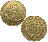 1786. Carlos III (1759-1788). Madrid. 4 Escudos. DV. A&C 1791. Au. 13,43 g. MBC+ / EBC. Est.900.
