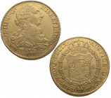 1785. Carlos III (1759-1788). México. 8 Escudos. FM. A&C 2020. Au. 27,00 g. EBC-. Est.1600.