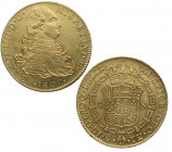 1807. Carlos IV (1788-1808). México. 8 Escudos. TH. A&C 1653. Au. 27,07 g. EBC / EBC+. Est.1600.