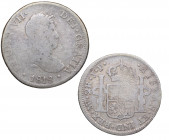 1818. Fernando VII (1808-1833). Lima. 2 Reales. JP. A & C 818. Ag. 6,67 g. BC/BC+. Est.30.