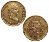 1817. Fernando VII (1808-1833). Madrid. 1/2 escudos. GJ. A&C 1486. Au. 1,71 g. Bella. Brillo original. EBC. Est.175.