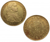1808. Fernando VII (1808-1833). México. 8 Escudos. TH. A&C 1781. Au. 27,06 g. EBC- / EBC+. Est.2000.