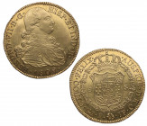 1809. Fernando VII (1808-1833). Popayán. 8 Escudos. JF. A&C 1807. Au. 27,00 g. Busto de Carlos IV. EBC. Est.1600.
