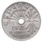 1937. Franco (1939-1975). Viena. 25 céntimos. A & C 17. Ni. Bella. SC. Est.20.