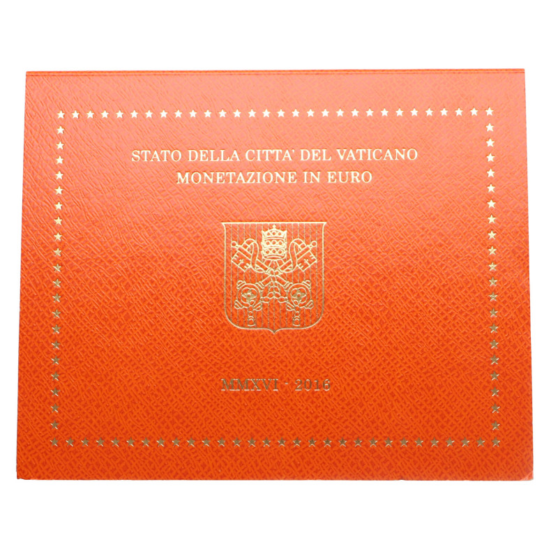 2016. Vaticano. Cartera 8 monedas de 1 Céntimo a 2 Euros. Ae. SC. Est.120.