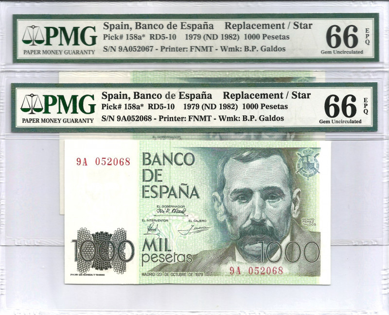 1979. Juan Carlos I (1975-2014). 1000 Pesetas. Pick 158a*. Serie 9 A. Pareja Enc...