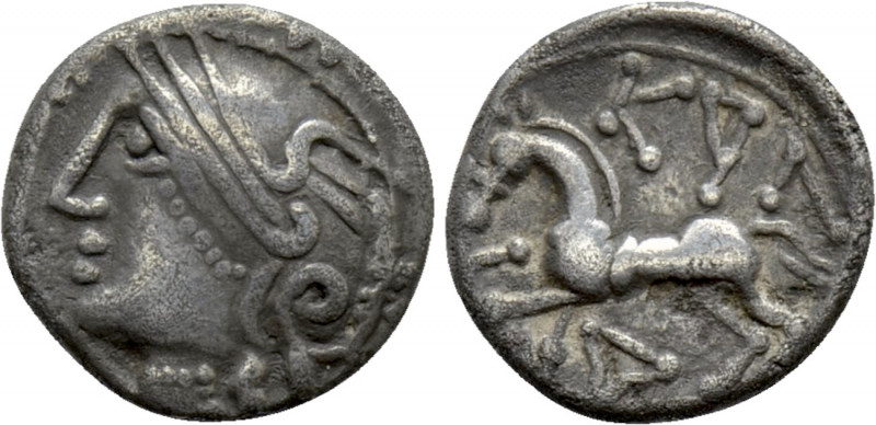 WESTERN EUROPE. Central Gaul. Lingones (1st century BC). Quinarius. "Kaletedou" ...