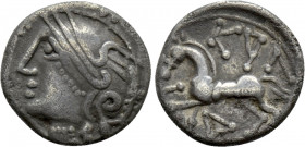 WESTERN EUROPE. Central Gaul. Lingones (1st century BC). Quinarius. "Kaletedou" type