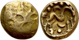 WESTERN EUROPE. Northeast Gaul. Ambiani. Uninscribed GOLD Stater (Circa 60-30 BC)