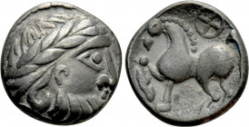 EASTERN EUROPE. Imitations of Philip II of Macedon. Drachm (3rd century BC). "Dachreiter" type