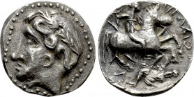 EASTERN EUROPE. Imitations of Patraos of Paeonia. Tetradrachm (Late 4th-early 3rd centuries AD)