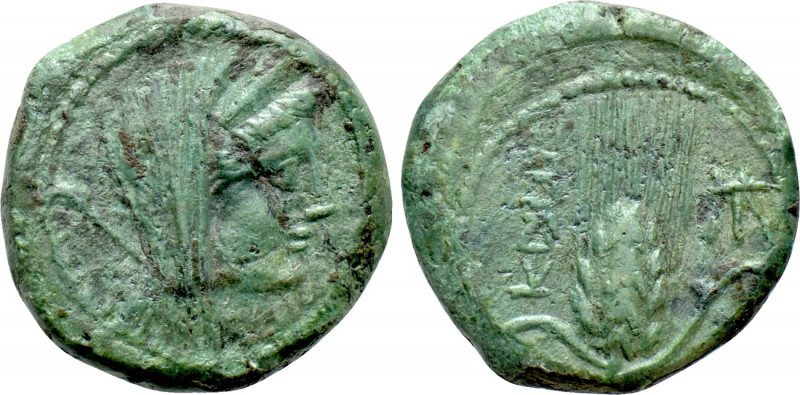 CAMPANIA. Capua. Semuncia (Circa 216-211 BC). 

Obv: Veiled head of Hera right...