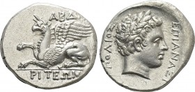 THRACE. Abdera. Tetradrachm (Circa 336-311 BC). Anaxipolis, magistrate