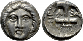 THRACE. Apollonia Pontika. Diobol (Circa 375-335 BC)