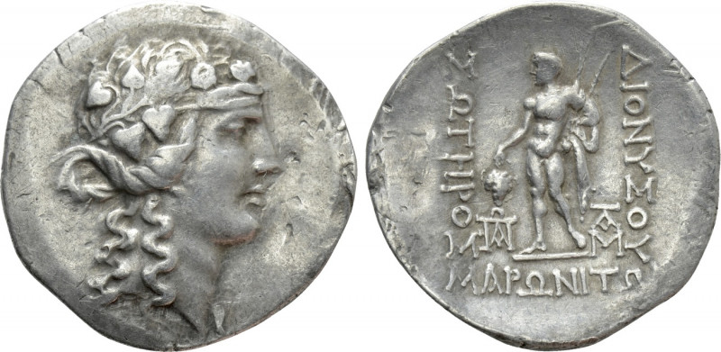 THRACE. Maroneia. Tetradrachm (Circa 168/7-48/5 BC). 

Obv: Head of Dionysos r...