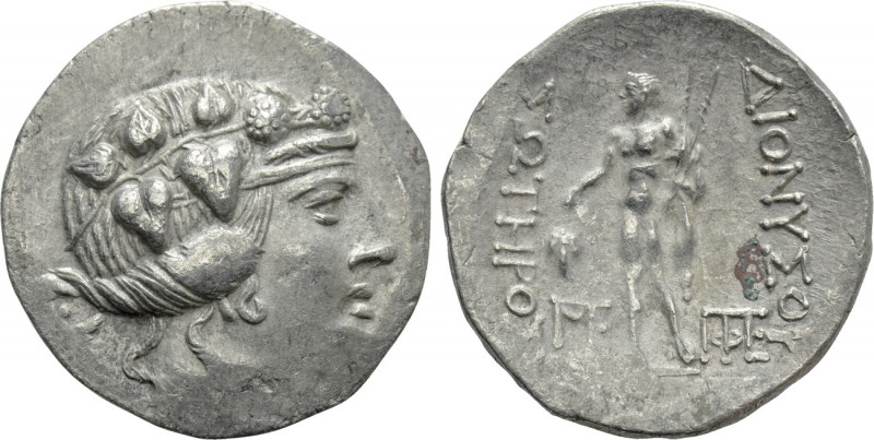 THRACE. Maroneia. Tetradrachm (Circa 168/7-48/5 BC). 

Obv: Head of Dionysos r...