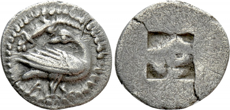 MACEDON. Eion. Trihemiobol (Circa 460-400 BC). 

Obv: Goose standing right, he...