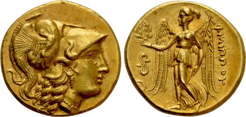 KINGS OF MACEDON. Philip III Arrhidaios (323-317 BC). GOLD Stater. Lampsakos. 
...