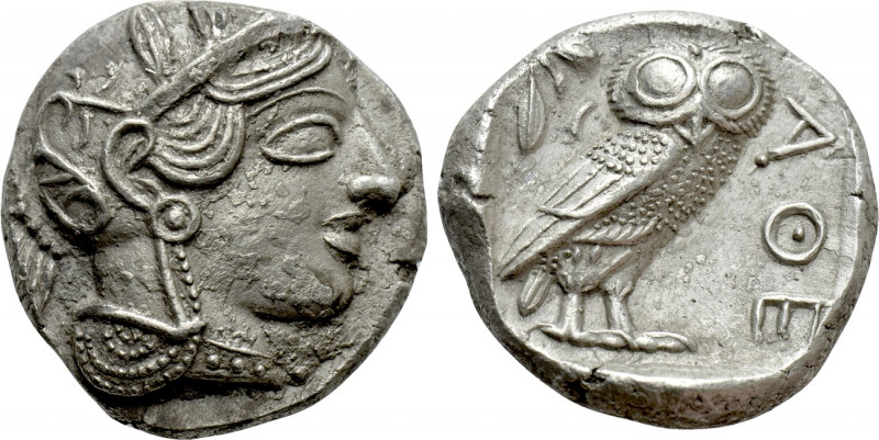 ATTICA. Athens. Tetradrachm (Circa 454-404 BC). 

Obv: Helmeted head of Athena...