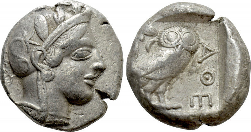 ATTICA. Athens. Tetradrachm (Circa 454-404 BC). 

Obv: Helmeted head of Athena...