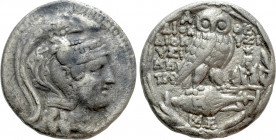 ATTICA. Athens. Tetradrachm (151-150 BC). New Style Coinage. Dionysios, Dionysios and Metro-, magistrates