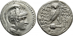 ATTICA. Athens. Tetradrachm (144/3 BC). New Style Coinage. Harinautes, Aristeas and Heraklei-, magistrates