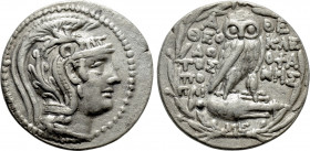 ATTICA. Athens. Tetradrachm (138/7 BC). New Style coinage. Theodotos, Kleophanes and Popli-, magistrates