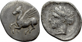 CORINTHIA. Corinth. Uncertain colony (Circa 350-300 BC). Drachm