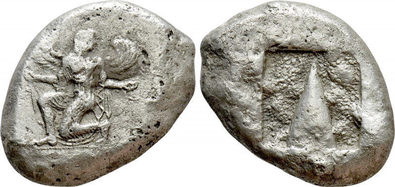 CARIA. Kaunos. AR Stater (circa 430-410 BC). 

Obv: Winged female figure in kn...