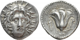 CARIA. Rhodes. Didrachm (Circa 250-229 BC). Mnasimachos, magistrate