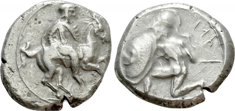 CILICIA. Tarsos. Stater (Circa 410-385 BC). 

Obv: Satrap on horseback riding ...