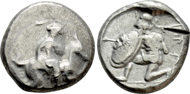 CILICIA. Tarsos. Stater (Circa 410-385 BC). 

Obv: Satrap on horseback riding ...