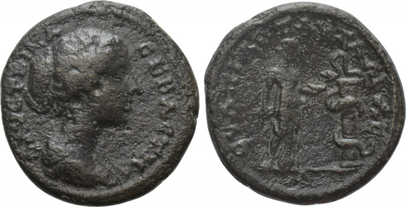 THRACE. Pautalia. Faustina II (147-175). Ae. 

Obv: ΦAVCTEINA CEBACTH. 
Drape...