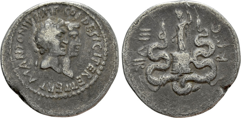 IONIA. Ephesus. Mark Antony with Octavia (39 BC). Cistophorus. Ephesus. 

Obv:...