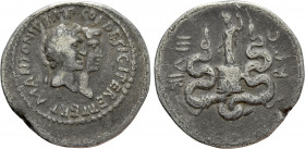 IONIA. Ephesus. Mark Antony with Octavia (39 BC). Cistophorus. Ephesus