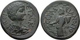 PHRYGIA. Hadrianopolis-Sebaste. Geta (Caesar, 198-209). Ae